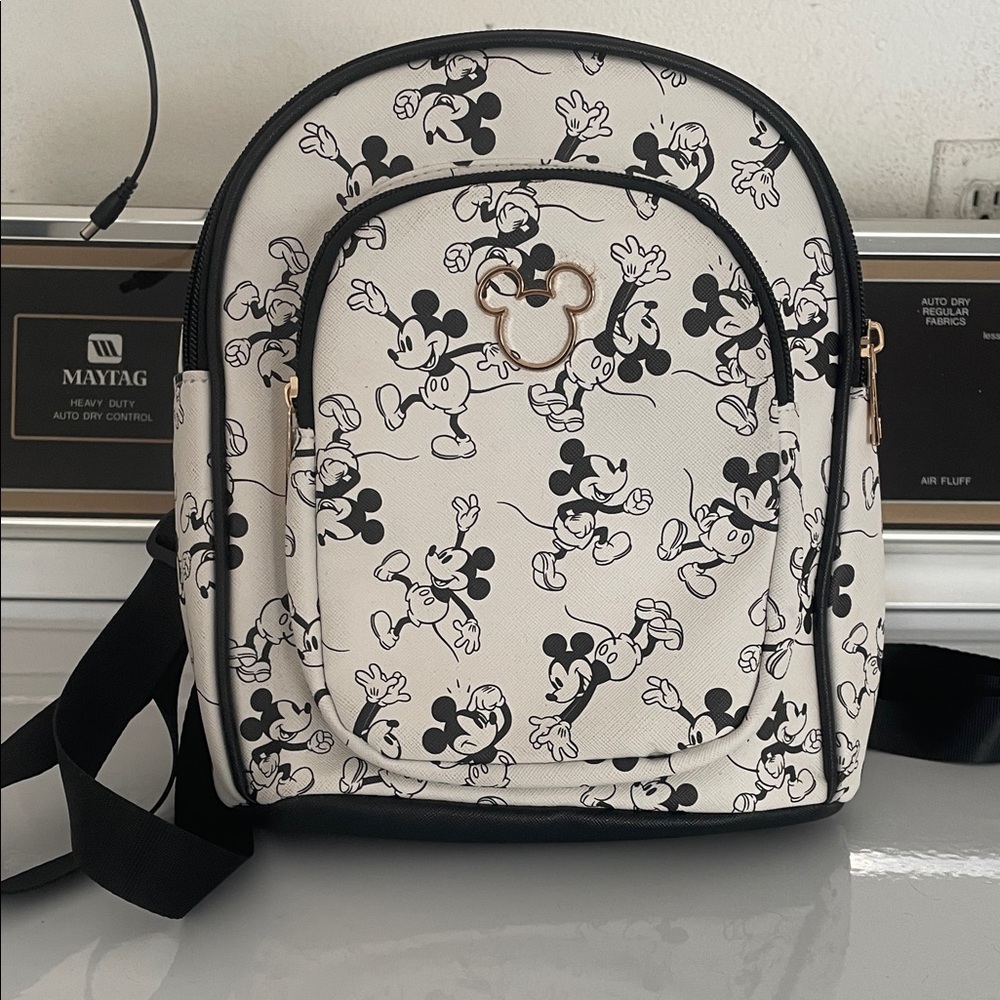 Mickey Mouse Kids Backpack - Black and White